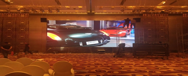 PA视讯承建北京马哥孛罗酒店LED显示屏